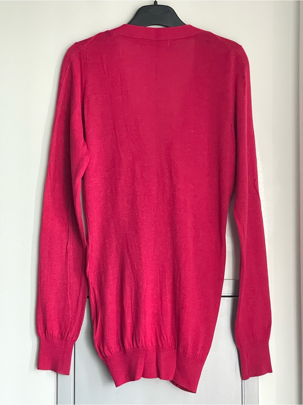 NWOT QUEBRAMAR Raspberry Zip-Front Cardigan - Picture 5 of 9